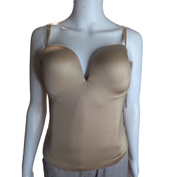 Fine Lines Low Back Strapless Convertible Shaping Bustier, Nude 38B - RL132 - Picture 4 of 12
